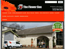 Tablet Screenshot of flowerboxgeorgetown.com